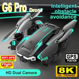 Drones G6Pro Drone 8K 5G GPS Professional HD Aerial Photography QualCamera Omnidirectional Obstacle Avoidance Quadrotor 2023 Hot Sales