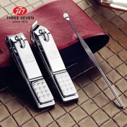 Kits THREE SEVEN/777 Classic Nail Clippers Manicure Set Cuticle Pusher/Earpick 3 in 1 Professional Pedicure Care Nail Art Tools