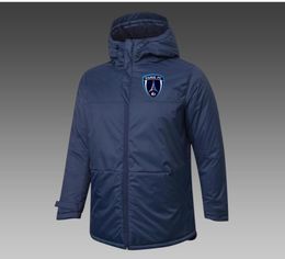 Mens Paris FC Down Winter Jacket Long Sleeve Clothing Fashion Coat Outerwear Puffer Soccer Parkas Team emblems customized9269541