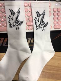 Socks Lil Peep High Quality White Socks Lil Peep Youth Socks Casual Letter Wild Neutral / Male and Female Adult One Size