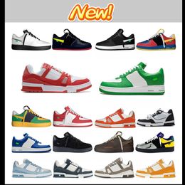 Casual Shoes Low Men Women Color Block Black White Green Blue Suede Mens Womens Trainers Outdoor Sports Sneakers Walking Jogging hot sale