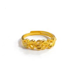 100% 18K Gold Jewellery rings for Women Wedding rings Bohemia Engagement Irregular Anillos Mujer18 K Gold Box 240422