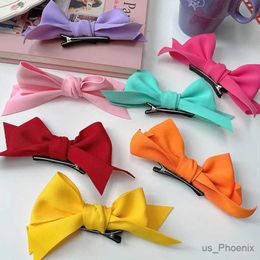 Hair Accessories New Girls Cute Colours Double Knotted Bow Ornament Hair Clips Children Lovely Sweet Barrettes Hairpins Kids Hair Accessories