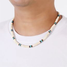 Necklaces Natural Coconut Shell 3 Colours Spacer Beads Surfer Necklace Fashion New Tribal Jewellery for Men and Women Yoga Jewellery