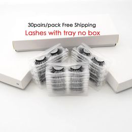 30pairs/pack Visofree Lashes 3D Mink Eyelashes Full Strip Lashes Handmade Premium Mink Hair Multi-use False Eyelashes Makeup 240422