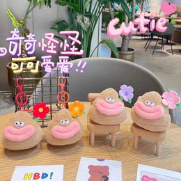 Creative and funny, ugly and cute sausages, mouth cake pendants, plush toys, cartoon keychains, dolls, backpacks, pendants wholesale