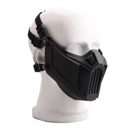Helmets Hunting Tactical Half Face Mask Soft Detachable Breathable Shock Resistant Protective Mouth Protector Sports Accessories