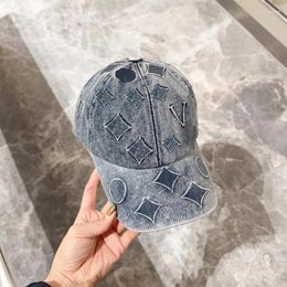 Ball Caps Fashion Denim For Women Designer Men's Summer Causal Cap Classic Print Hat Adjustable