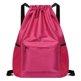 Bags 2024 HOT Drawstring Backpack Fashion School Gym Drawstring Bag Casual String Knapsack School Back Pack For Teenager Women Men