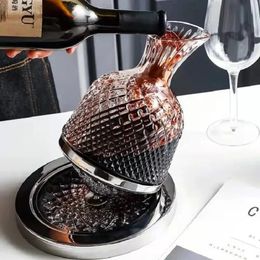 1500ml Creativity Crystal Glass Cup Rotation Tumbler Wine Aerator Decanter For Glasses Mug Creative Gifts 240419