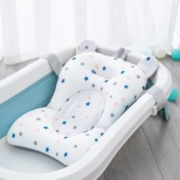 Pillows Baby Shower Bath Tub Pad NonSlip Newborn Bathtub Mat Safety Nursing Foldable Support Comfort Body Cushion Mat Pillow