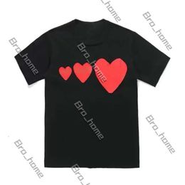 Luxury Commes Des Garcon T Shirt Tshirt Tee Designer Red Heart Commes Casual Loose Cotton Women Shirts Commes Des Garcon High Quanlity Tshirts Fasion Embroidery 460