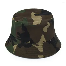 Berets Military Army Camouflage Cap Women Men Bucket Hat Summer Fisherman Outdoor Hiking Camping Huting Jungle War Tactical Hats