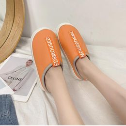 Slippers Women's Home Winter Indoor Warm Shoes Thick Bottom Plush Waterproof Leather House Ladies 2024 Brand