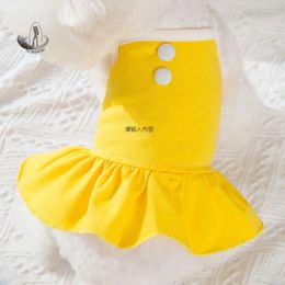 Dog Apparel 2024 Cute Pet Dogs Cats Clothes Summer Thin Dress Skirt For Princess Couple Clothing Chihuahua Yorkshire Puppy Perro