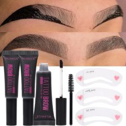 Enhancers Sweatproof Peel Off Dye Eyebrow Cream Waterproof SemiPermanent Lasting Eye Brow Tattoo Tint Tearing Eyebrow Gel Makeup Cosmetic