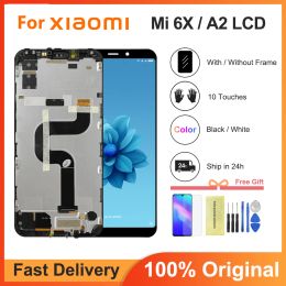 Screens 5.99"Original For Xiaomi Mi A2 LCD Display Touch Screen with Frame Digitizer For Xiaomi Mi 6X Mi6x M1804D2SG LCD Display Replace