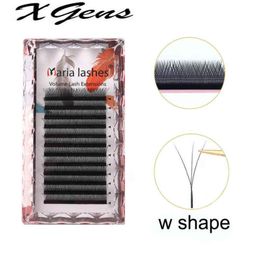 MARIA 3D W Shaped Soft Lash Extension Supplies 007 Brown Eyelashes Whole Natural Makeup Easy Fan Y Clusters Private Label7133070