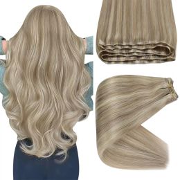 Weaves Weaves VeSunny Nonsolid color Hair Weft Remy Weft Hair High quality Paino Color 100% huamn hair Sew in Hair