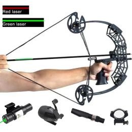 Arrow 60lb Mini Compound Bow Take Down Pulley Bow Arrows Shoot Fish Stainless Steel Pulley Bearing Bow Sports Outdoor Hunting Archery