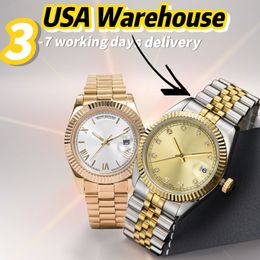 Assista Relógios Designers 28 38 41mm relógios Menwatch Womenwatch Quartz Battery Day/Date Sapphire Glass impermeável Data clássica/Just
