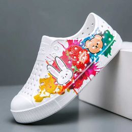 Sandaler Sandaliashollowout Kid Sandaler Antisäsong Kostnadseffektivitetsförhållande Rain Shoe Boy Beach Shoe Girl Girl Casual Shoe Kid Shoe Girl Shoe 240423