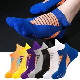 Men's Socks 1pairs Compression Stockings Breathable Running Basketball Cycling Elastic Tube Sports High Towel T2m7