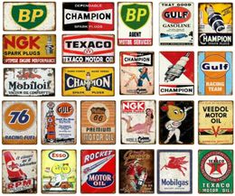 Vintage Motor Oil Gasoline Metal Painting Signs Tin Poster Retro Bar Pub Garage Decor Gas Station Decorative Wall Plaque Size 20x39958032