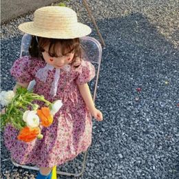 Berets Lace Sun Hat Straw Breathable Hepburn Wind Flat Top