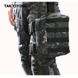 Bags TAK YIYING Tactical Milirary Molle Drop Leg Panel Utility Pouch Paintball Airsoft Storage Mag Pouch