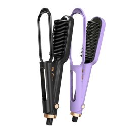 Irons Electric Combs Flat Iron Hot Air Hair Comb Straightener Electric Hairbrush Hair Straightening Comb