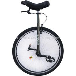 Bicycle 28" Unicycle with Brakes, Extra Large Heavy Duty Men Teens Boys Balance Bike, for Tall People Height 160195Cm /63"77"