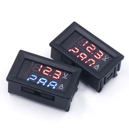 2024 DC 0-100V 10A Digital Voltmeter Ammeter Dual Display Voltage Detector Current Meter Panel Amp Volt Gauge 0.28" Red Blue LEDfor Voltage Current Meter