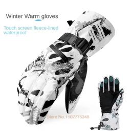 Gloves Ski Gloves Men Women Winter Snowboard Gloves Riding Motorbike Waterproof Touch Screen Fleece Warm Thermal Gloves Skis Accessary