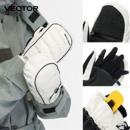 Gloves VECTOR Half Detachable Inner Five Finger Inner Bile Finger Protection Ski Gloves New Sherry Cotton Inner Palm Protection Kevlar