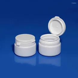 Storage Bottles 300pcs/Lot Capacity 120ml 4oz Plastic White Bottle With Tearing Cap For Powder Candies Food Packaging