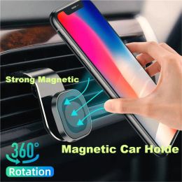 Stands 360° Metal Magnetic Car Phone Holder For Xiaomi 9t redmi note 8 pro Poco Air Vent Car Holder GPS Mount Holder Magnetic Stand