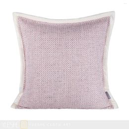 Pillow Yueshe Modern Simple Light Luxury Pink Texture Binding Villa Model Room Bedding With Generous