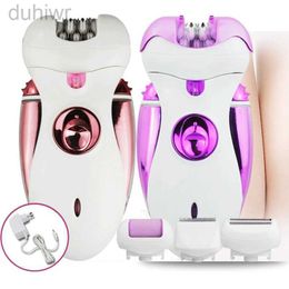 Epilator Electric Hair Removal Epilator for All Body Hair Electric Epilator Male 4 in 1 Rechargeable Women Depilatory Machine for Facial d240424