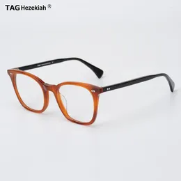 Sunglasses Frames TAG Hezekiah Retro Glasses Frame Men Women Eyeglasses Designer Optical Myopia Reading Prescription Acetate Eyeweas