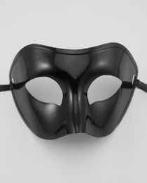 Men039s Masquerade Mask Fancy Dress Venetian Masks Masquerade Masks Upper Half Face Mask with Optional Colours Black White Go6484132