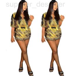 여성용 블라우스 셔츠 디자이너 J2850 패션 캐주얼 프린트 짧은 슬리브 기질 통근 셔츠 LO87