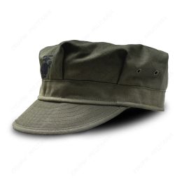 Caps WW2 US HBT USMC PACIFIC CAMOUFLAGE KHAKI MARINE CORPS CAP HAT