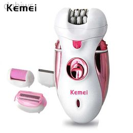 Epilator Kemei 4 in 1 Rechargeable Hair Epilator Women Shaver Female Electric Hair Shaving Machine Body Lady Trimmer Removal d240424