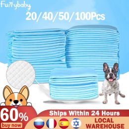 Diapers Furrybaby Super Absorbent Pet Diaper Dog Training Pee Pads Disposable Urine Nappy Mat For Cats Dog Diapers Cage Mat Pet Supplies