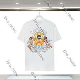 2024 Luxury Trend Casablanc Shirt T Shirt Tee Summer New Style Designer Graphic Casablanc Fashion Letter Printing Loose Clothes Casa Blanca Man Tees Size S-xxl 821