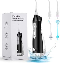 Irrigators Oral Irrigator Portable USB Water Flosser Dental Water Jet Tools Pick Cleaning Teeth 300ML 4 Nozzles Mouth Washing Machine Floss