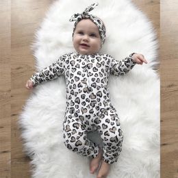 Sets Brand New Newborn Toddler Baby Girl Fashion Long Sleeve Romper Jumpsuit with Headband Outfits Clothes Set
