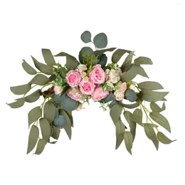 Decorative Flowers Artificial Archdoor Wreath Peony Rose Flower DIY Wedding Party Wall Arrangement Home Place Room Christmas