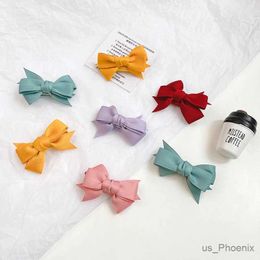 Hair Accessories 2 Pcs/Set Children Cute Colours Sweet Bow Ornament Hair Clips Baby Girls Lovely Alloy Barrettes Hairpins Kids Hair Accessories